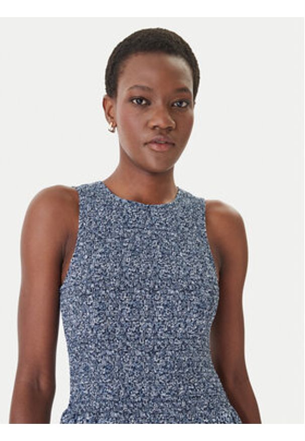 MICHAEL Michael Kors Sukienka letnia MS6836FKMN Granatowy Regular Fit. Kolor: niebieski. Materiał: syntetyk. Sezon: lato