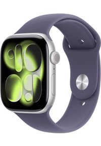 APPLE - Apple Watch Series 11 OLED 46 mm Cyfrowy 416 x 496 px Ekran dotykowy 5G Srebrny Wi-Fi GPS. Rodzaj zegarka: cyfrowe. Kolor: srebrny #1