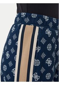 Guess Spodnie dresowe V5YB10 K0282 Granatowy Relaxed Fit. Kolor: niebieski. Materiał: syntetyk
