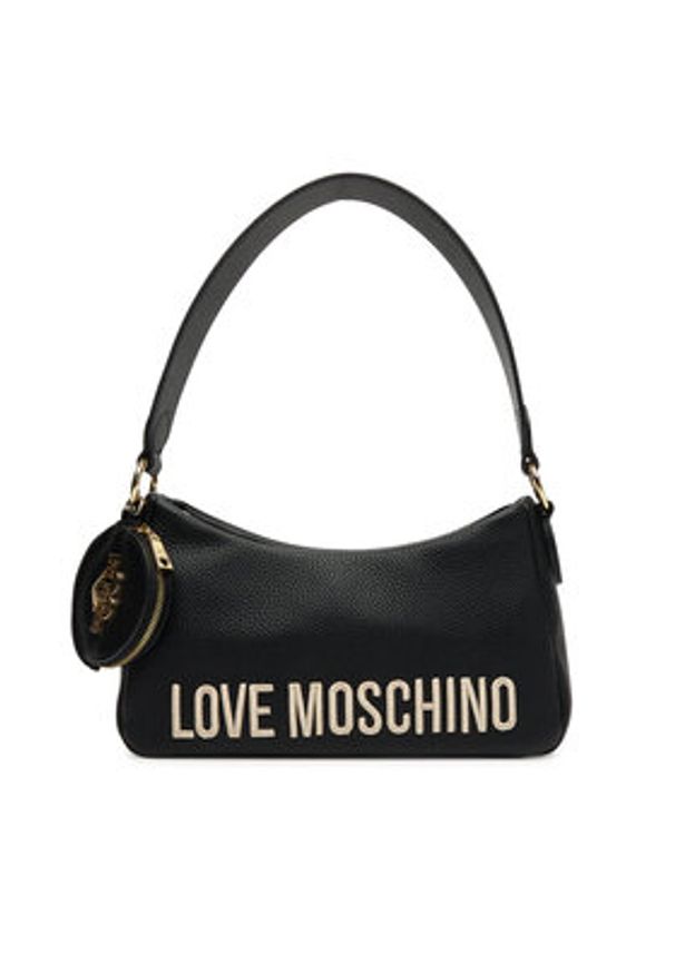 Love Moschino - LOVE MOSCHINO Torebka JC4104PP1NLT1000 Czarny. Kolor: czarny. Materiał: skórzane