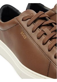 BOSS Sneakersy Kieran 50536480 Brązowy. Kolor: brązowy. Materiał: skóra #5