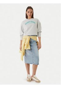 Tommy Jeans Bluza Varsity Crew DW0DW22365 Szary Regular Fit. Kolor: szary. Materiał: bawełna #3
