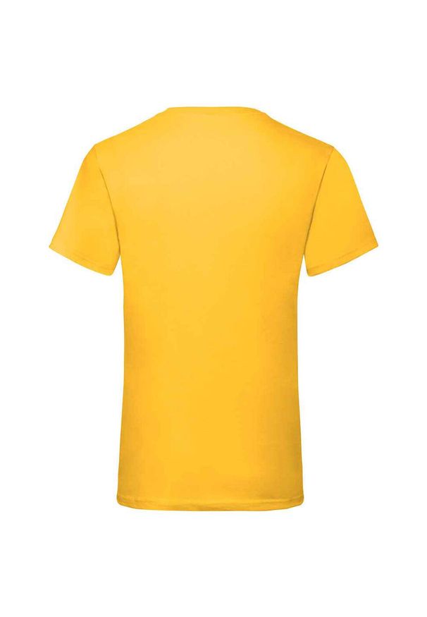 FRUIT OF THE LOOM - Koszulka Unisex Dla Dorosłych Z Dekoltem W Szpic. Kolor: żółty, pomarańczowy, wielokolorowy
