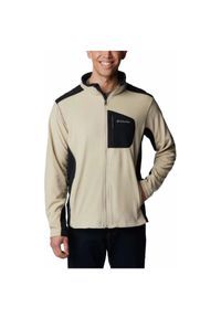 columbia - Bluza polarowa męska Columbia Klamath Range Full Zip. Kolor: beżowy, wielokolorowy. Materiał: polar. Styl: sportowy. Sport: turystyka piesza