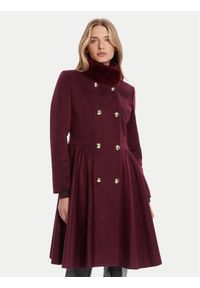 Rinascimento Płaszcz przejściowy CFC0125794003 Bordowy Regular Fit. Kolor: czerwony. Materiał: syntetyk #1