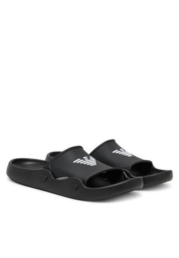 Emporio Armani Klapki XVPS15 XD444 N349 Czarny. Kolor: czarny