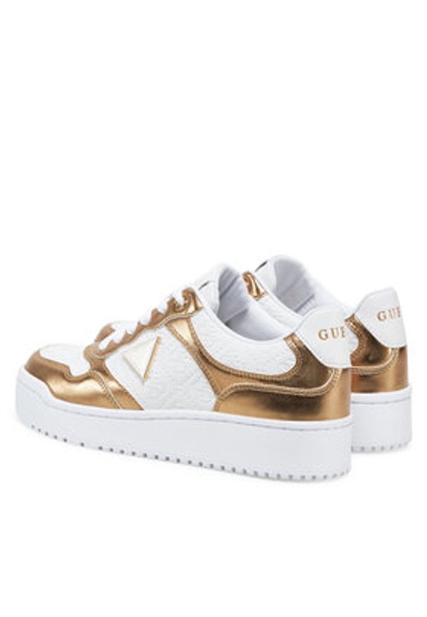 Guess Sneakersy FLJMI6 FAL12 Biały. Kolor: biały. Materiał: skóra