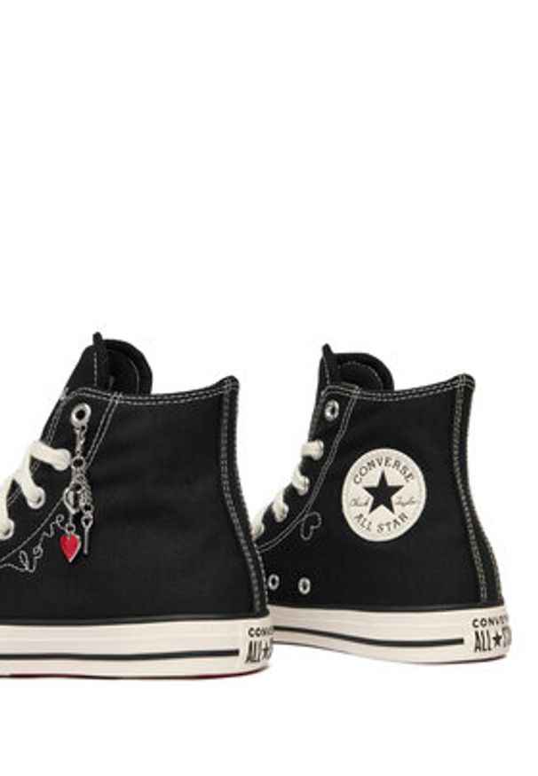 Converse Trampki Chuck Taylor All Star Hearts A19056C Czarny. Kolor: czarny. Materiał: materiał
