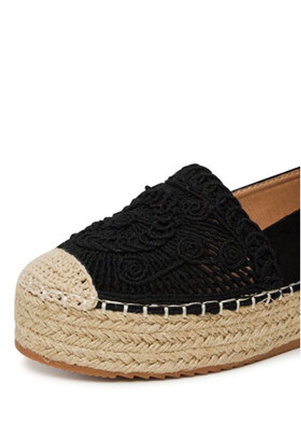 DeeZee Espadryle LE601-66 Czarny. Kolor: czarny. Materiał: materiał