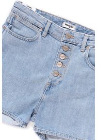 Wrangler - DAMSKIE SPODENKI WRANGLER RETRO SHORT TUBBLE BLUE W29SFH17J. Stan: podwyższony. Kolor: niebieski. Styl: retro #8