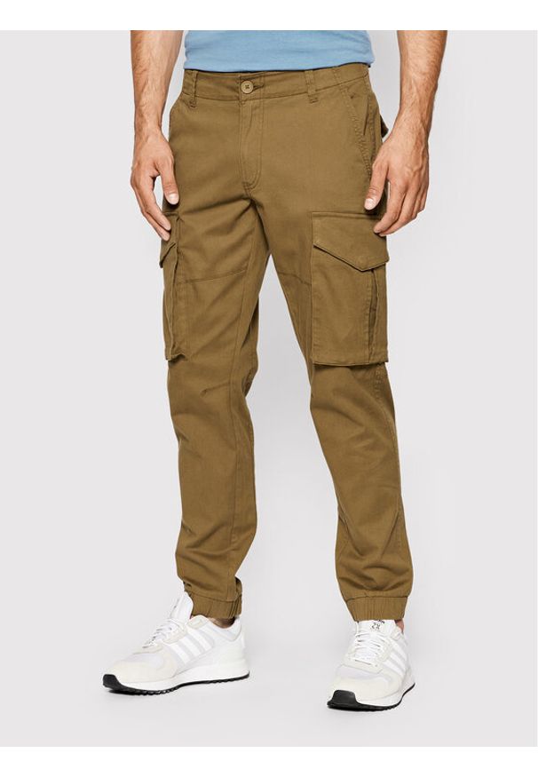 Only & Sons Spodnie materiałowe Kim 22020490 Brązowy Regular Fit. Kolor: brązowy. Materiał: bawełna