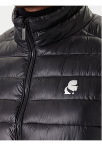 Karl Lagerfeld - KARL LAGERFELD Bezrękawnik Vest 505401 554590 Czarny Regular Fit. Typ kołnierza: dekolt w karo. Kolor: czarny. Materiał: syntetyk. Długość rękawa: bez rękawów #5