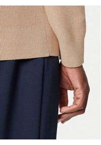 GANT - Gant Sweter 8050265 Beżowy Regular Fit. Kolor: beżowy. Materiał: bawełna #3