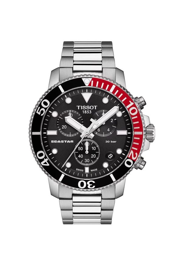 TISSOT RABAT Seastar 1000 Chronograph T120.417.11.051.01. Styl: sportowy, wakacyjny, elegancki