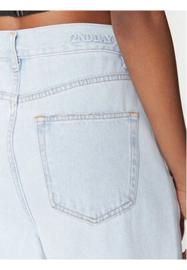 2NDDAY Jeansy Flossan 2252763967 Niebieski Wide Leg. Kolor: niebieski