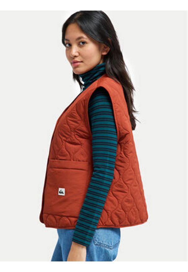 Quiksilver Bezrękawnik Kalong EQWJK03085 Czarny Boxy Fit. Kolor: czarny. Materiał: syntetyk. Długość rękawa: bez rękawów