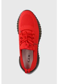 GOE buty kolor czerwony. Zapięcie: sznurówki. Kolor: czerwony. Materiał: guma