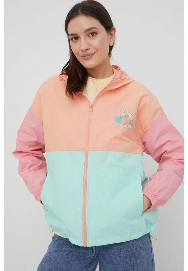 Billabong kurtka damska przejściowa. Okazja: na co dzień. Typ kołnierza: kaptur. Materiał: materiał. Styl: casual