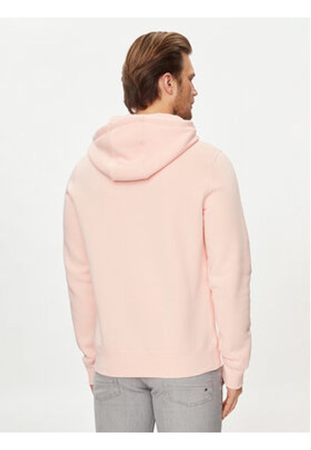 TOMMY HILFIGER - Tommy Hilfiger Bluza Logo MW0MW11599 Różowy Regular Fit. Kolor: różowy. Materiał: syntetyk, bawełna