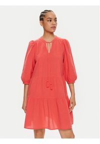 Vero Moda Sukienka letnia Pretty 10279712 Czerwony Regular Fit. Kolor: czerwony. Materiał: bawełna. Sezon: lato