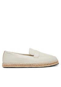 Calvin Klein Espadryle Espadrille W/Ck Hw - Lth HW0HW02390 Écru. Materiał: skóra