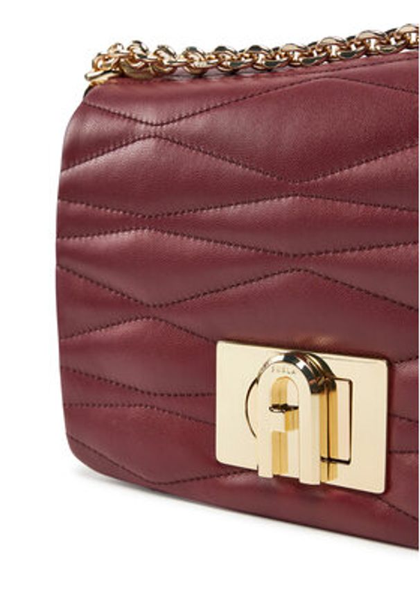 Furla Torebka WB01671 BX3221 26700 Bordowy. Kolor: czerwony. Materiał: skórzane