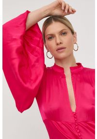 Birgitte Herskind sukienka kolor fioletowy maxi dopasowana. Kolor: fioletowy. Materiał: guma, tkanina. Typ sukienki: dopasowane. Długość: maxi