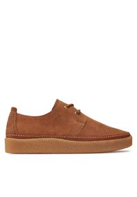 Clarks Półbuty Clarkwood Low 26179941 Beżowy. Kolor: beżowy. Materiał: zamsz, skóra