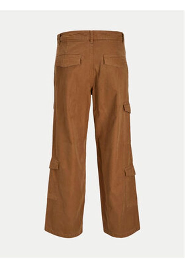 Jack & Jones - Jack&Jones Spodnie materiałowe Bill 12258307 Brązowy Relaxed Fit. Kolor: brązowy. Materiał: bawełna