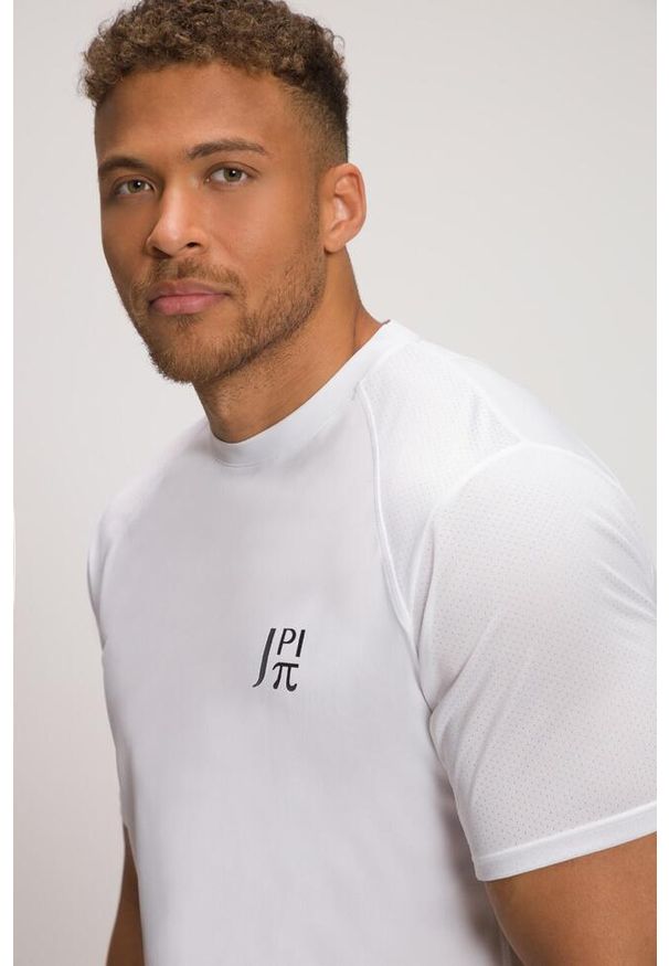 JAY-PI - Męska Koszulka funkcyjna tenis rękaw 1/2 oddychająca QuickDry. Kolekcja: plus size. Kolor: biały. Materiał: poliester, materiał. Sport: tenis