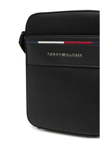 TOMMY HILFIGER - Tommy Hilfiger Saszetka Th Foundation Mini Reporter AM0AM13196 Czarny. Kolor: czarny. Materiał: skóra