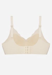 Renee - Jasnobeżowy Bezszwowy Biustonosz z Usztywnieniem Bez Fiszbin Zeritha. Kolor: beżowy. Materiał: tkanina #2