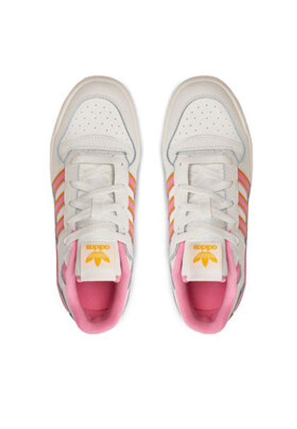 Adidas - adidas Sneakersy Forum Low Cl W IF7213 Biały. Kolor: biały. Materiał: skóra