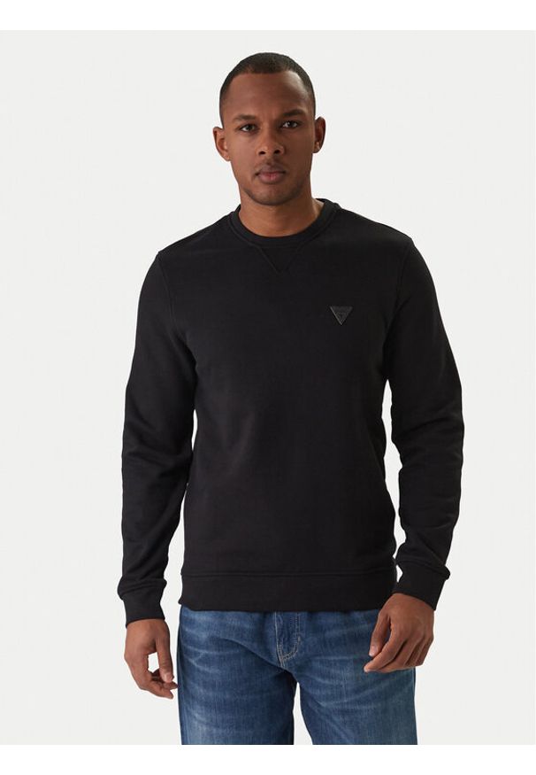 Guess Bluza M6RQ08 KCN01 Czarny Regular Fit. Kolor: czarny. Materiał: bawełna