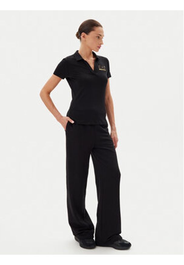 EA7 Emporio Armani Polo 7W000266 AF12500 UC001 Czarny Regular Fit. Typ kołnierza: polo. Kolor: czarny. Materiał: bawełna