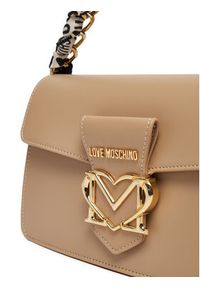 Love Moschino - LOVE MOSCHINO Torebka JC4275PP0LKC0106 Beżowy. Kolor: beżowy. Materiał: skórzane #4