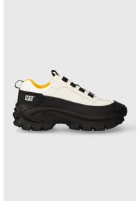 CATerpillar - Caterpillar sneakersy INTRUDER GALOSH kolor biały P110533. Nosek buta: okrągły. Zapięcie: sznurówki. Kolor: biały. Materiał: guma. Obcas: na platformie #1