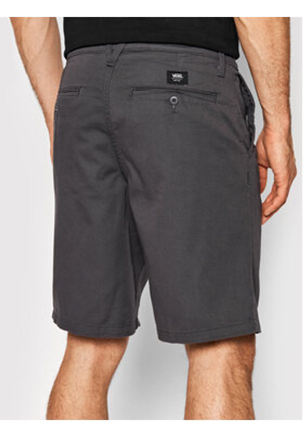 Vans Szorty materiałowe Authentic Chino VN0A5FJX Szary Relaxed Fit. Kolor: szary. Materiał: bawełna, syntetyk
