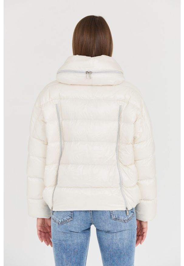 DIEGO M Biała damska kurtka, Rozmiar 42 EU - 46 IT. Kolor: biały