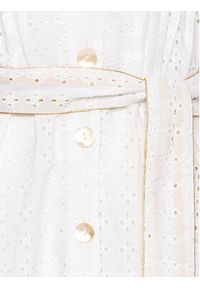 Iconique Sukienka koszulowa IC23 014 Biały Regular Fit. Kolor: biały. Materiał: bawełna. Typ sukienki: koszulowe #7