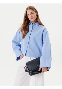 TOMMY HILFIGER - Tommy Hilfiger Torebka Th Joy Shoulder Bag AW0AW16815 Granatowy. Kolor: niebieski. Materiał: skórzane #6