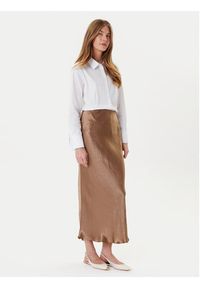 Marella Spódnica midi Pomez 2525106041 Brązowy Regular Fit. Kolor: brązowy. Materiał: syntetyk #3