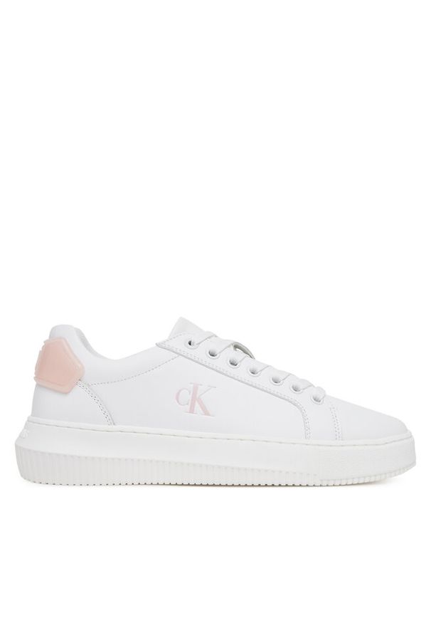 Sneakersy Calvin Klein Jeans. Kolor: biały