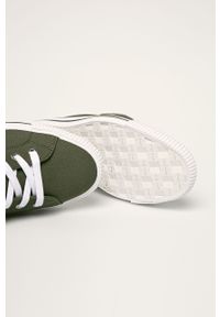 Calvin Klein Jeans - Trampki. Nosek buta: okrągły. Zapięcie: sznurówki. Kolor: zielony. Materiał: syntetyk, materiał, guma. Szerokość cholewki: normalna #4