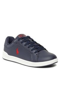 Polo Ralph Lauren Sneakersy RF104275 Granatowy. Kolor: niebieski. Materiał: skóra