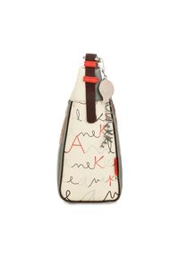 Szara Torebka Anekke Stylowa Listonoszka Damska. Kolor: szary. Wzór: aplikacja, haft, napisy. Dodatki: z haftem. Styl: elegancki. Rodzaj torebki: na ramię #3