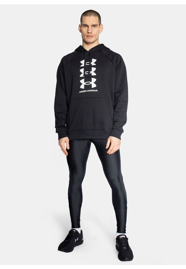 Bluza męska Under Armour Rival FLC Multilogo HD (1357094-001). Okazja: na co dzień. Typ kołnierza: kaptur. Kolor: czarny. Styl: casual, klasyczny