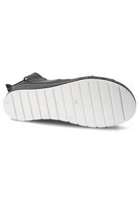 Czarne Sandały Armodo Modne Obuwie Damskie. Zapięcie: pasek. Kolor: czarny. Materiał: skóra. Sezon: lato. Obcas: na obcasie. Styl: elegancki. Wysokość obcasa: średni #7