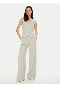 Calvin Klein Spodnie palazzo K20K207876 Szary Wide Leg. Kolor: szary. Materiał: syntetyk #3