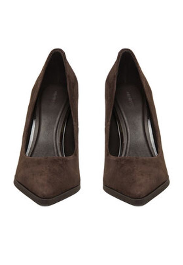 Gino Rossi - GINO ROSSI Szpilki EO-AZI-LT2472-1 Brązowy. Kolor: brązowy. Materiał: skóra, zamsz. Obcas: na szpilce